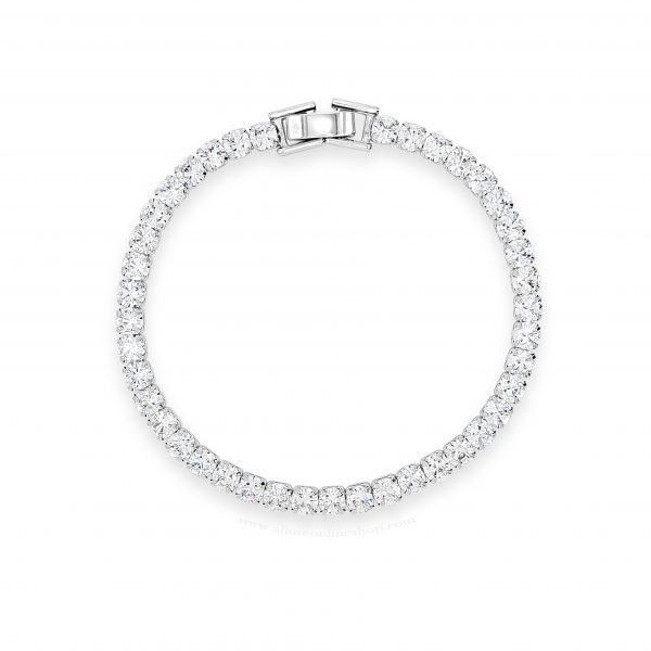 ABSOLUTE SALE SLIM SILVER PLATED BRACELET SBB2061SL
