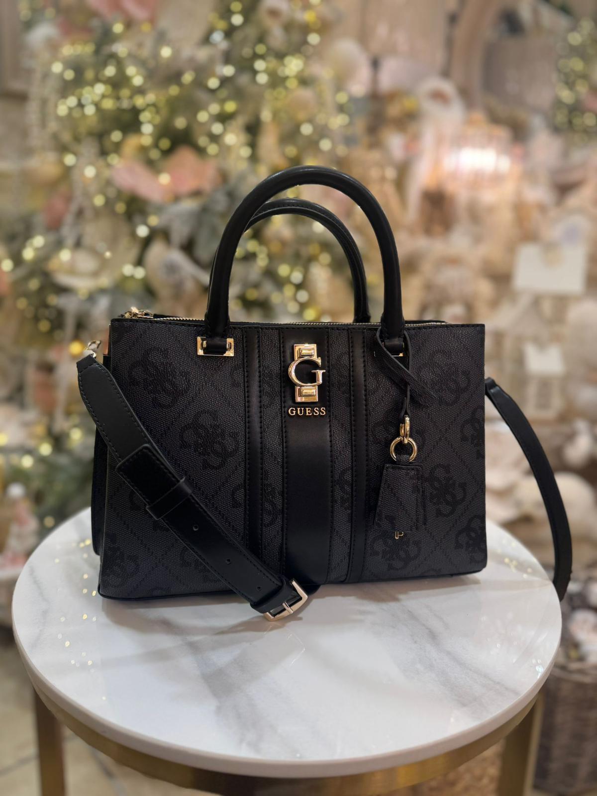 GUESS Erenia 4G Logo Handbag Black Logo - Image 2