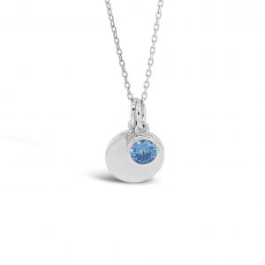 Absolute Sterling Silver Birthstone Collection Necklace - December SP200