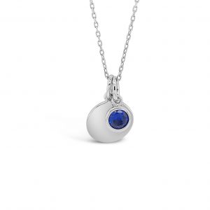Absolute Sterling Silver Birthstone Collection Necklace - September SP200