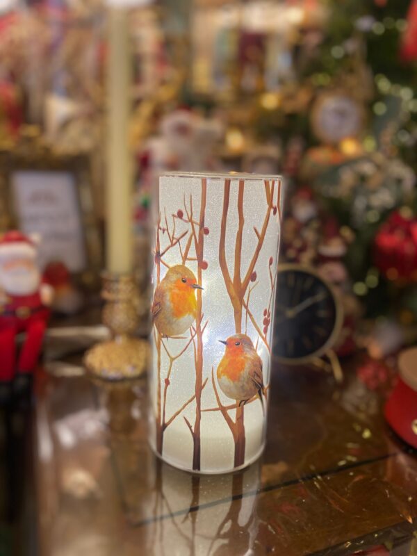 LED Robin Glass 20cm