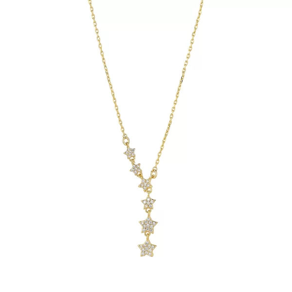 STAR DROP GOLD NECKLACE