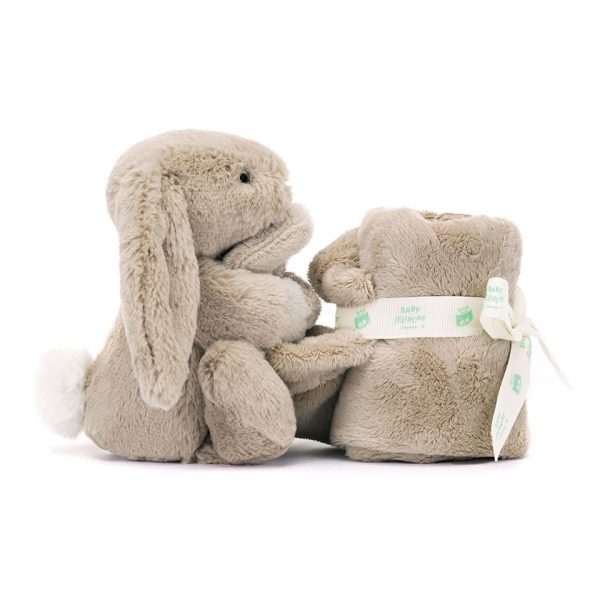 JellyCat Bashful Bunny Soother Beige - Image 4