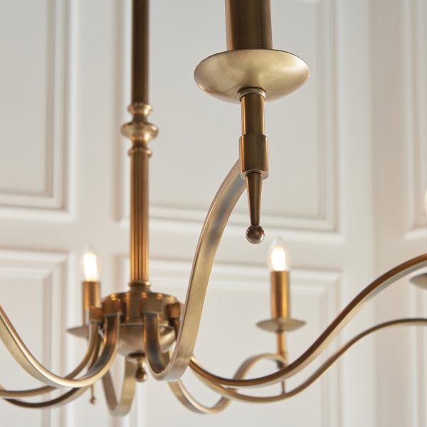 Antique Brass 8lt Pendant - Image 5