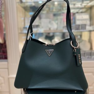GUESS Sora 4G Logo Hobo Bag Green