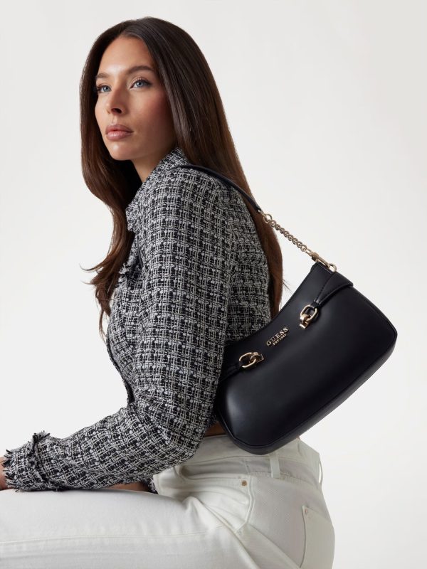 GUESS Lorelei Shoulder Bag Black - Image 3