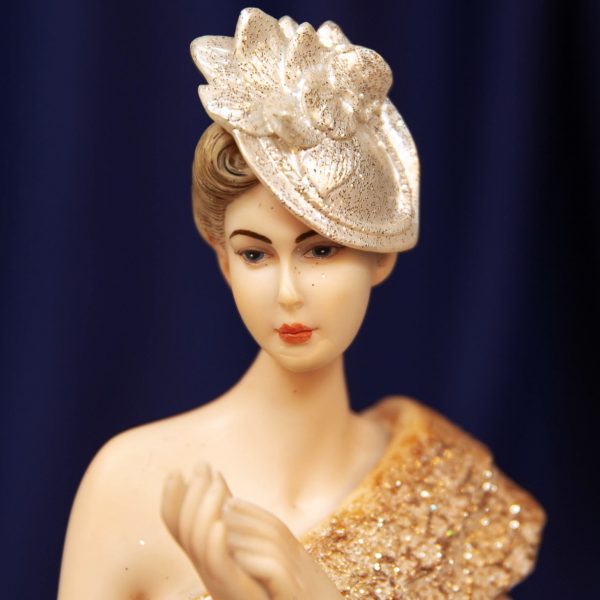 Bolero Collection Lady Figurine in Rose Gold Dress 34cm - Image 2