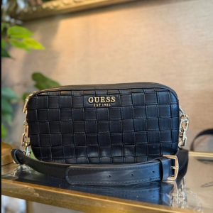 GUESS Sandy Braided Handbag Black