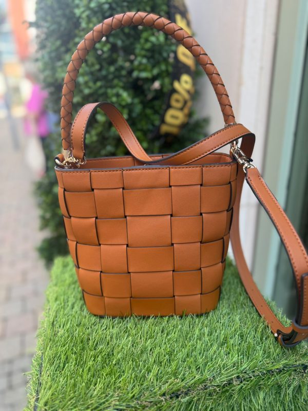 GUESS Maylee Bucket Bag Brown - Image 2