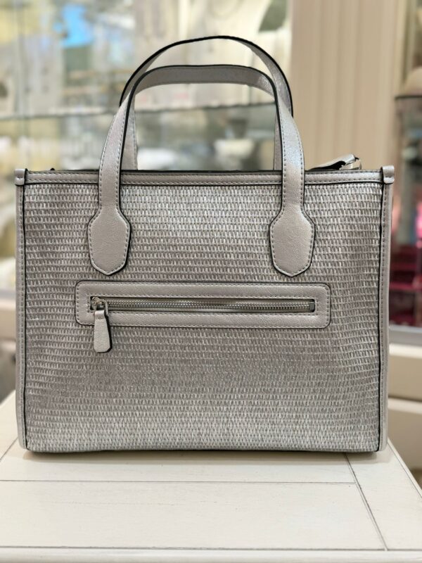 GUESS Silvana Handbag Silver - Image 3
