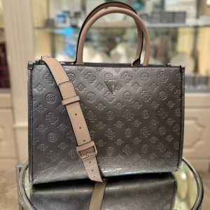 GUESS Arnela 4G Peony Logo Handbag Grey