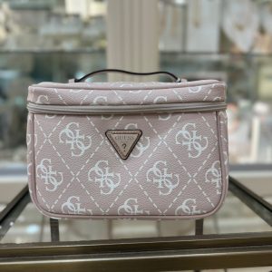 GUESS Berta Travel 4G Logo Beauty Case Light Beige