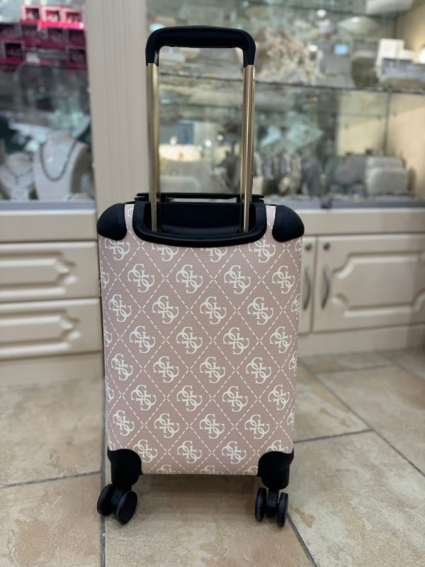 GUESS Berta Travel 4G Logo Trolley Light Beige - Image 3