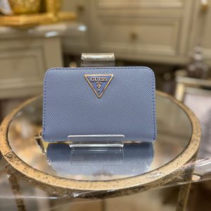 GUESS Laurel Saffiano Wallet Blue