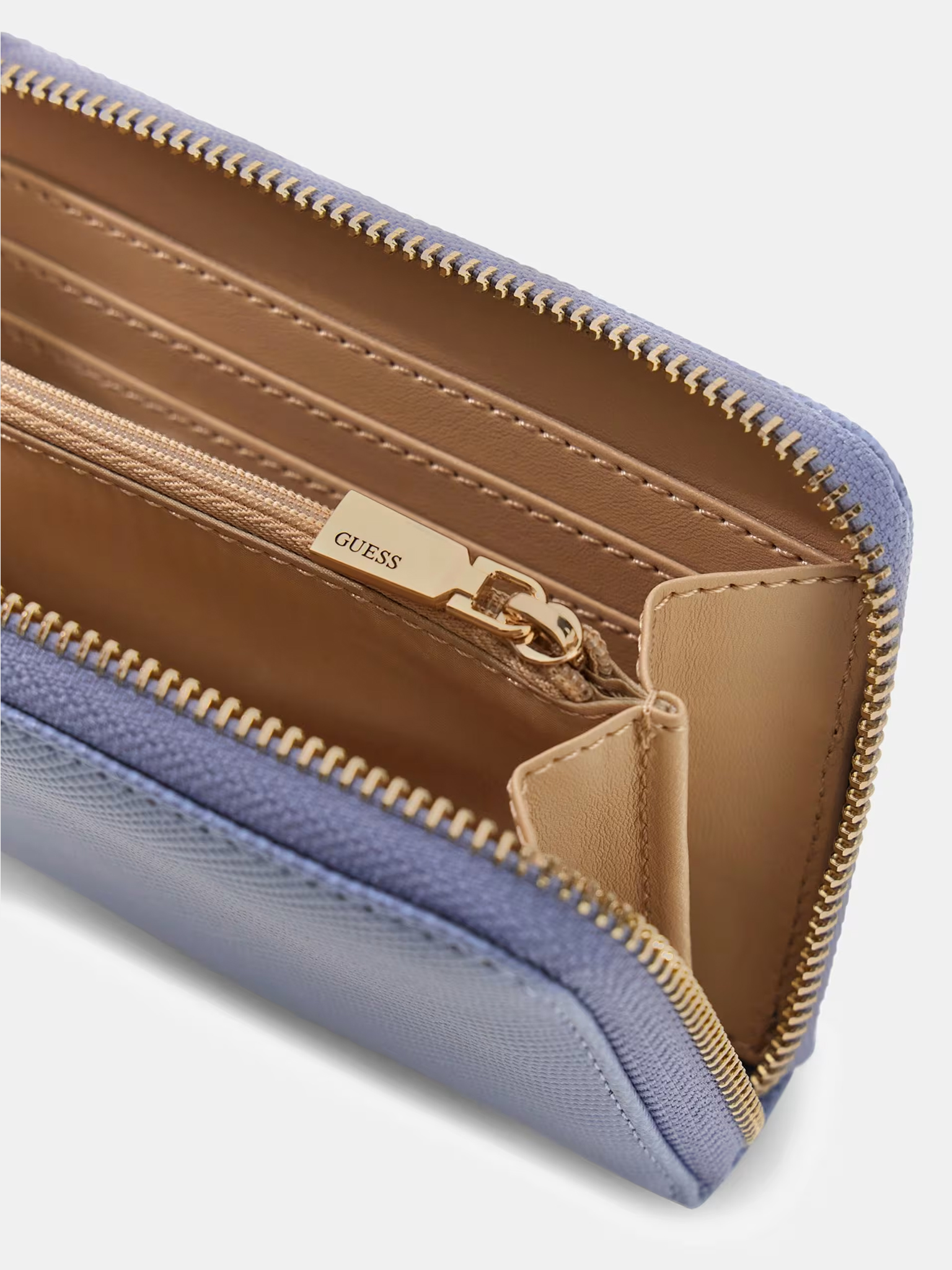 GUESS Laurel Saffiano Wallet Blue - Image 3