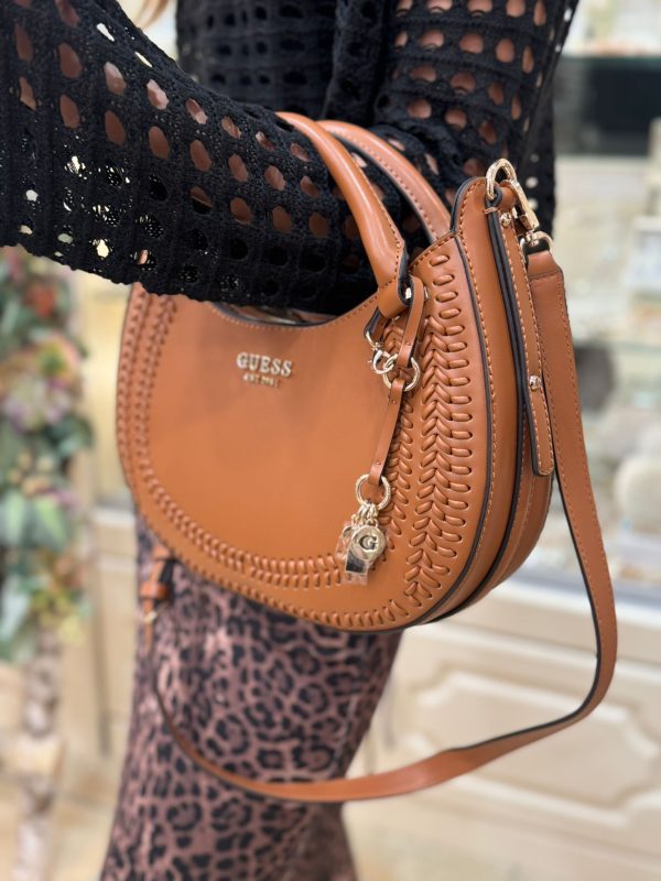 GUESS Tatum Satchel Caramel - Image 4