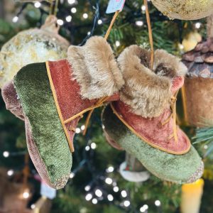 Pair of Fur Trimmed Boots