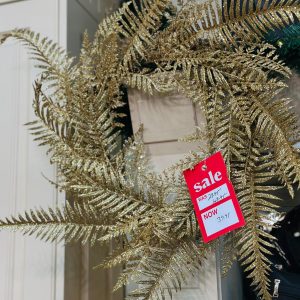 Gold Fern Wreath 56cm
