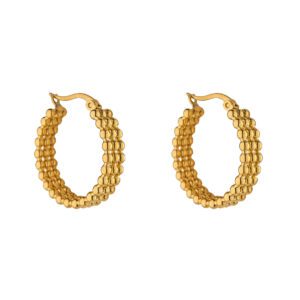 BEADED HOOP EARRINGS