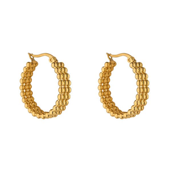 BEADED HOOP EARRINGS