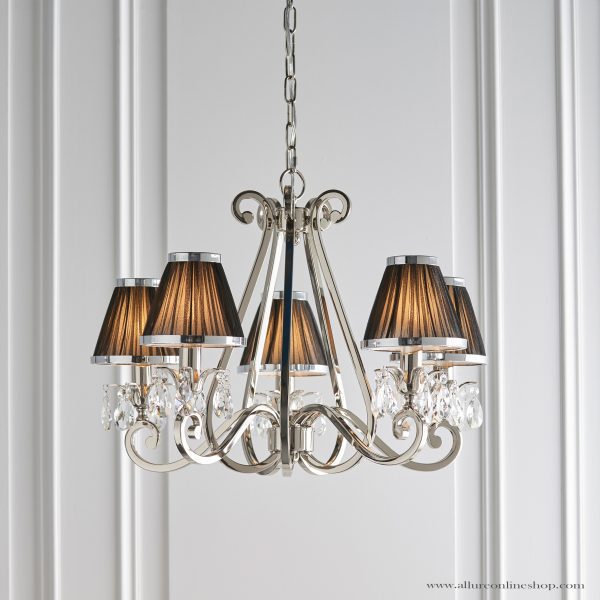Nickel 5lt Pendant & Black Shades