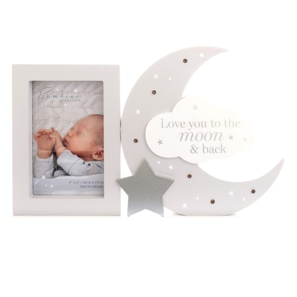Bambino Light Up Mantel Plaque Frame ''Love You To The Moon''