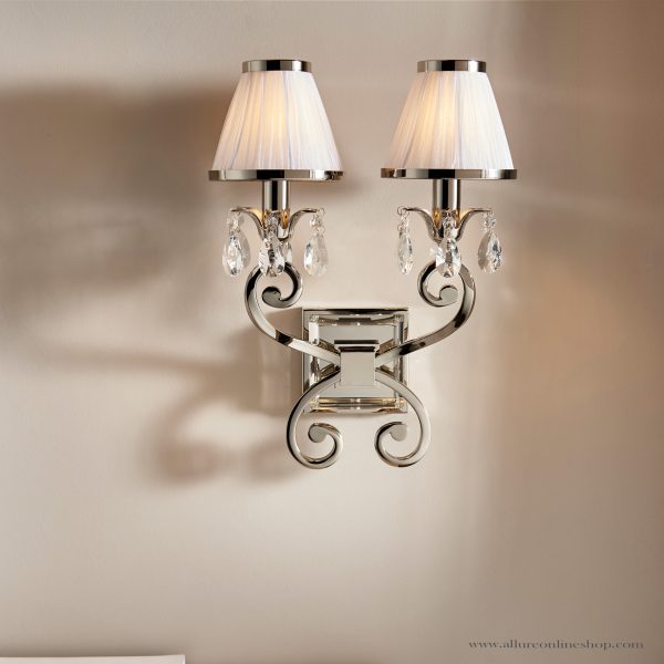 Nickel Twin Wall & White Shades - Image 3