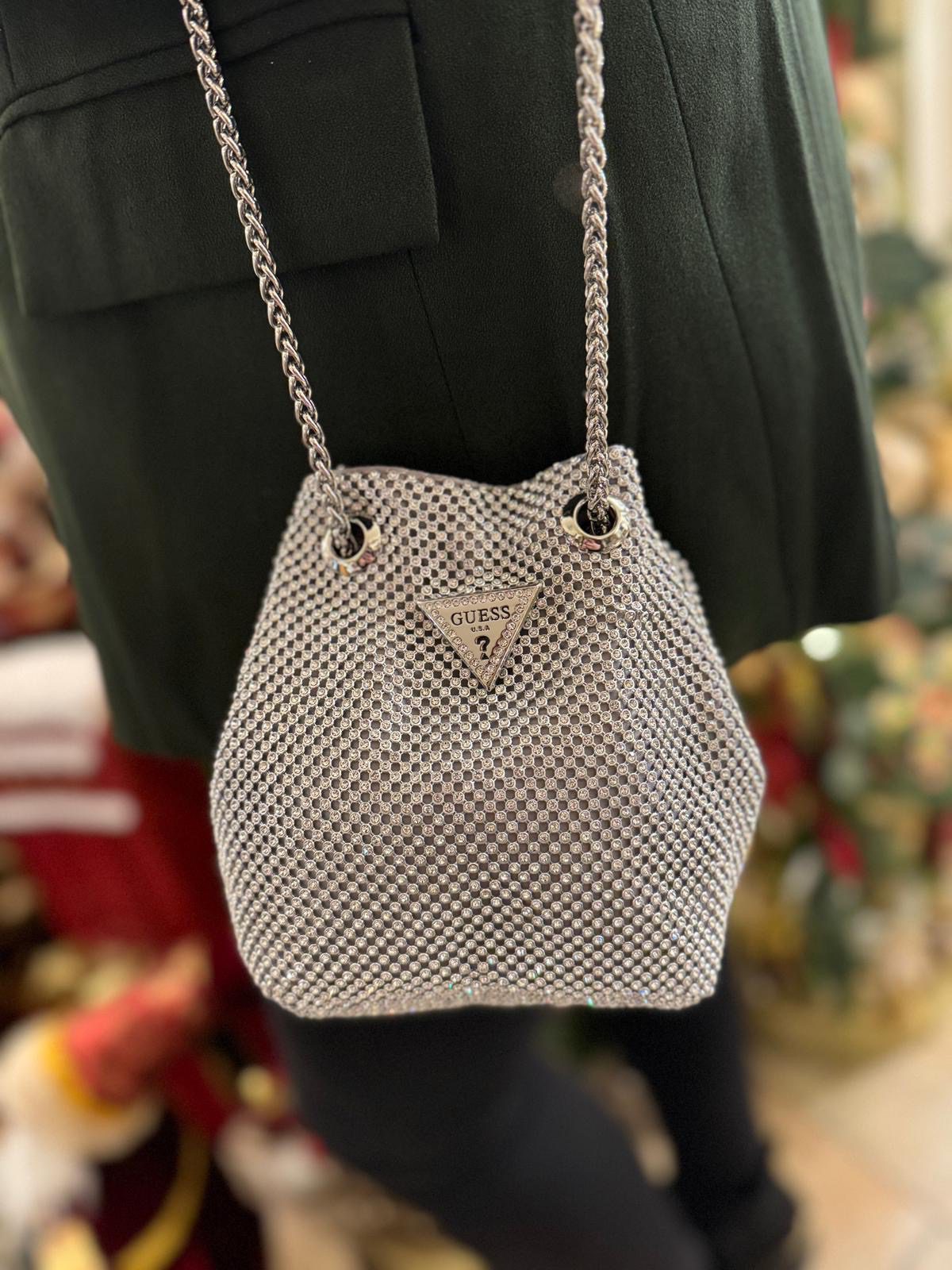GUESS LUA MINI Rhinestone Crystal Handbag - Allure Online Shop