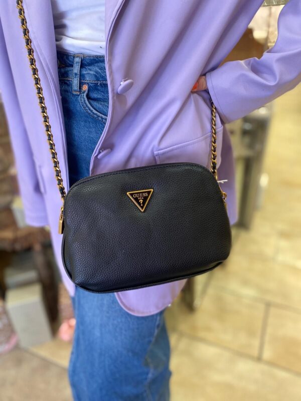 GUESS Becci Double Zip Crossbody Black - Image 2
