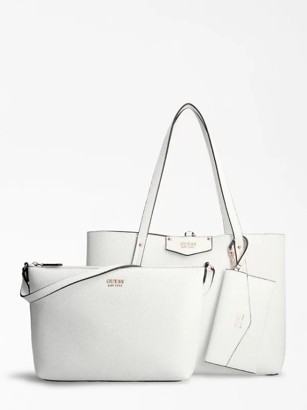 GUESS Brenton Shopper Pochette Reversible White - Image 4