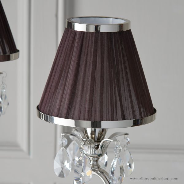 Nickel Small Table & Chocolate Shade - Image 4