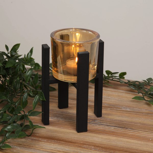 Metal Single Tealight Holder 15cm - Image 2