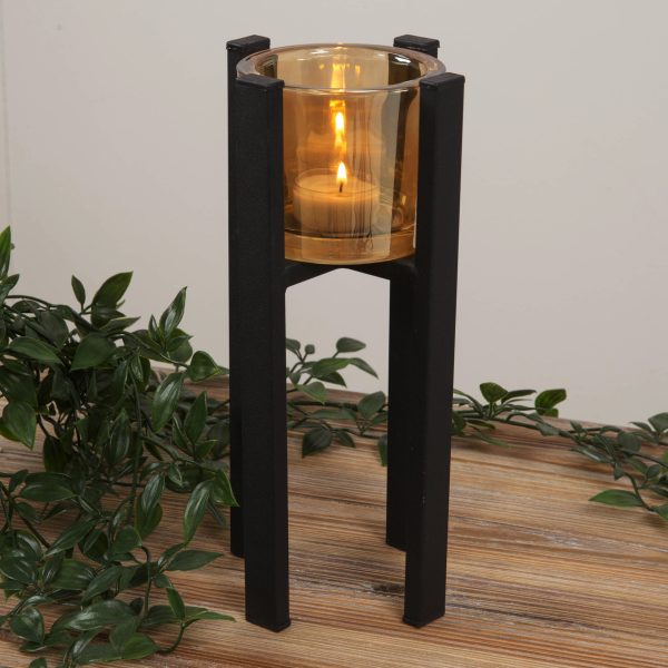 Metal Single Tealight Holder 26cm - Image 2