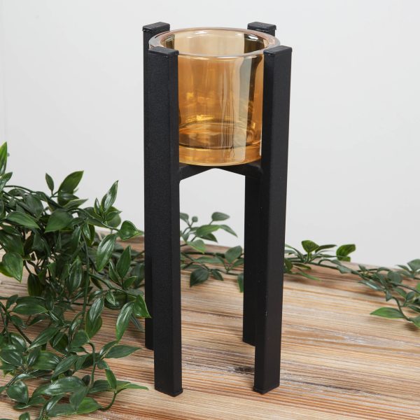 Metal Single Tealight Holder 26cm