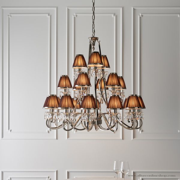 Nickel 21lt Pendant & Chocolate Shades - Image 3