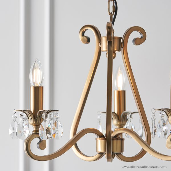 Antique Brass 3lt Pendant - Image 3
