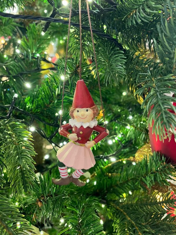 Polyresin Girl Clown Hanging Ornament 15.5cm - Image 2