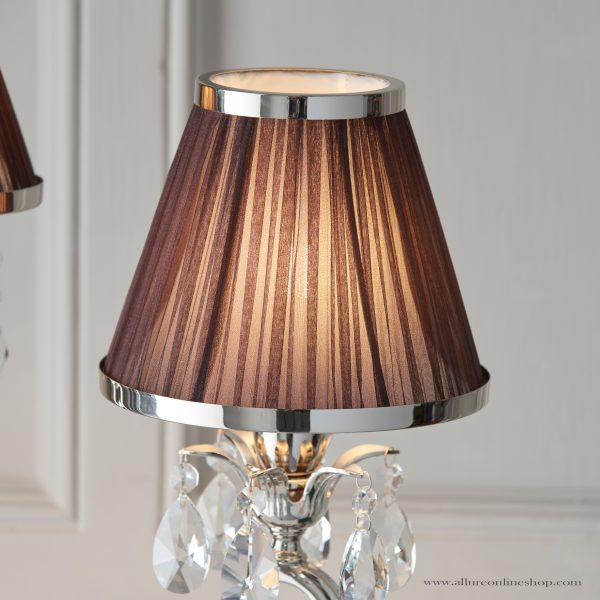 Nickel Small Table & Chocolate Shade - Image 2