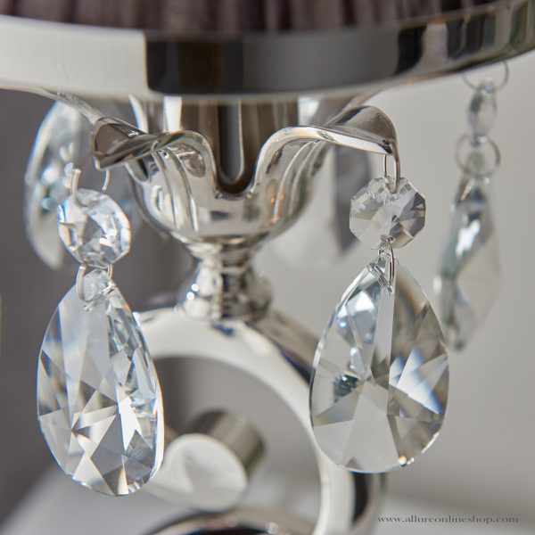 Nickel Small Table & Chocolate Shade - Image 4