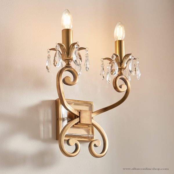 Antique Brass Twin wall