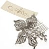 Vintage Flower Hair comb with Swarovski Crystal & CZ