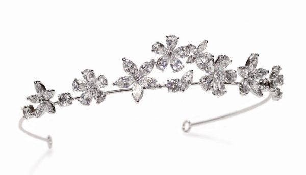 Contemporary Chic Bridal Cubic Zirconia Tiara