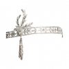 Gatsby Inspired Cubic Zirconia Silver Plated Headband