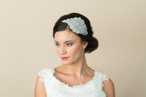 Stunning Vintage Swarovski Crystal Side Headpiece