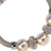 Absolute Ivory Pearl & Swarovski Crystal Magnetic clasp Bracelet