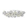 Elegant Ivory Pearl & CZ Crystal Bridal Headband