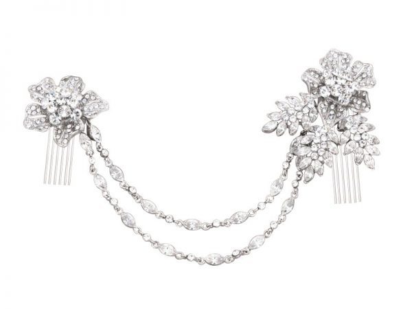 Gatsby Inspired Drape Crystal Headpiece