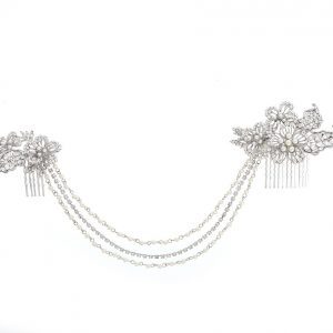 Luxe Pearl & Cubic Zirconia Hair Drape