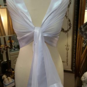 WHITE SILK WRAP