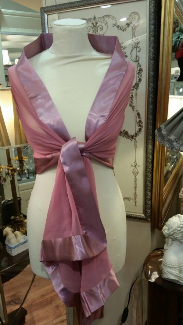 DUSKY PINK SILK WRAP